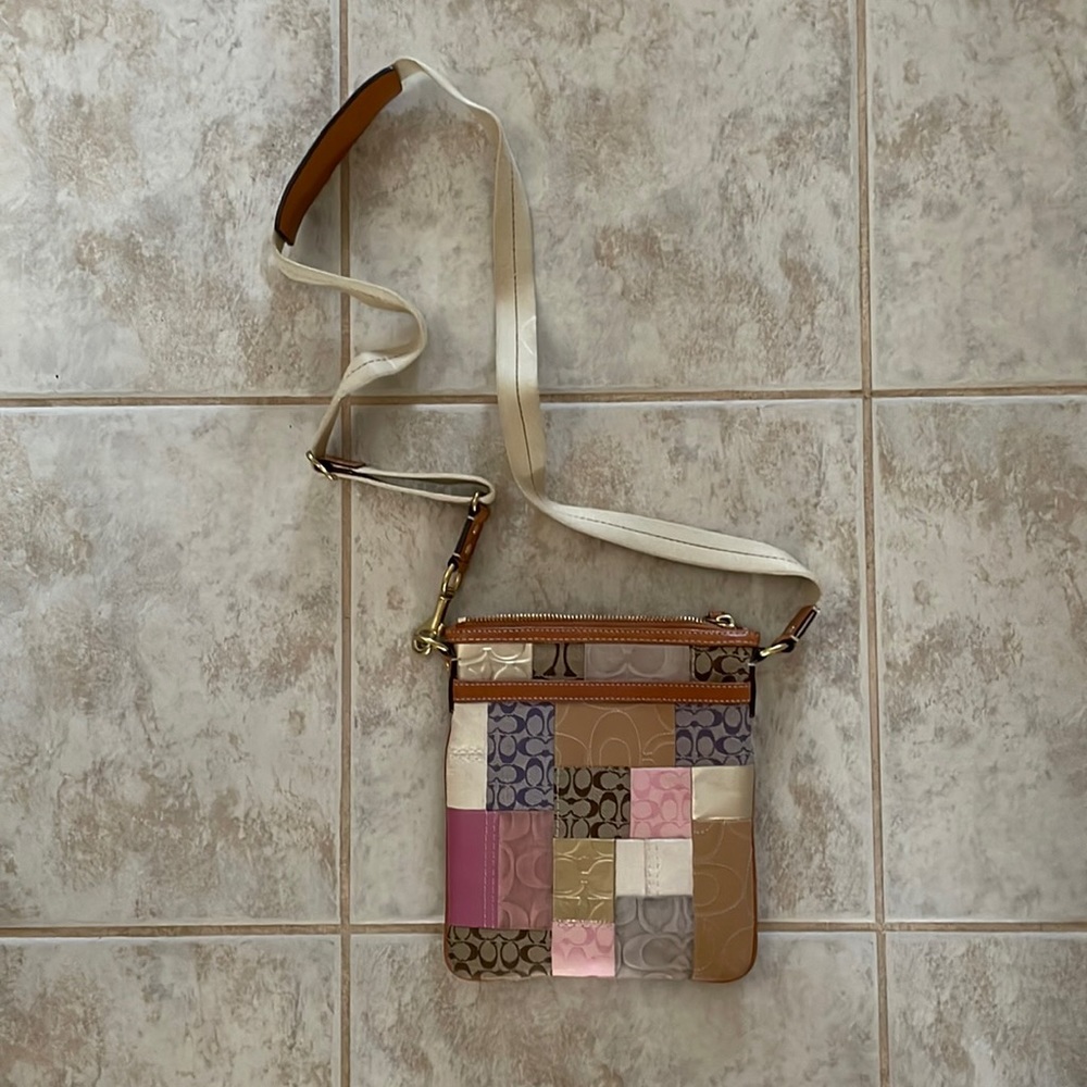 Genuine coach patch pattern purse